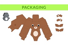 çocuklar için hazır hayvan model maketi şablonu, paper craft model animals